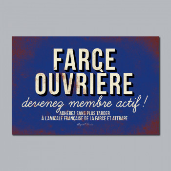 Carte Postale FARCE OUVRIÈRE