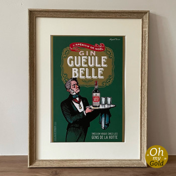 Affichette GIN GUEULE BELLE