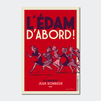 Carte Postale L'EDAM D'ABORD !